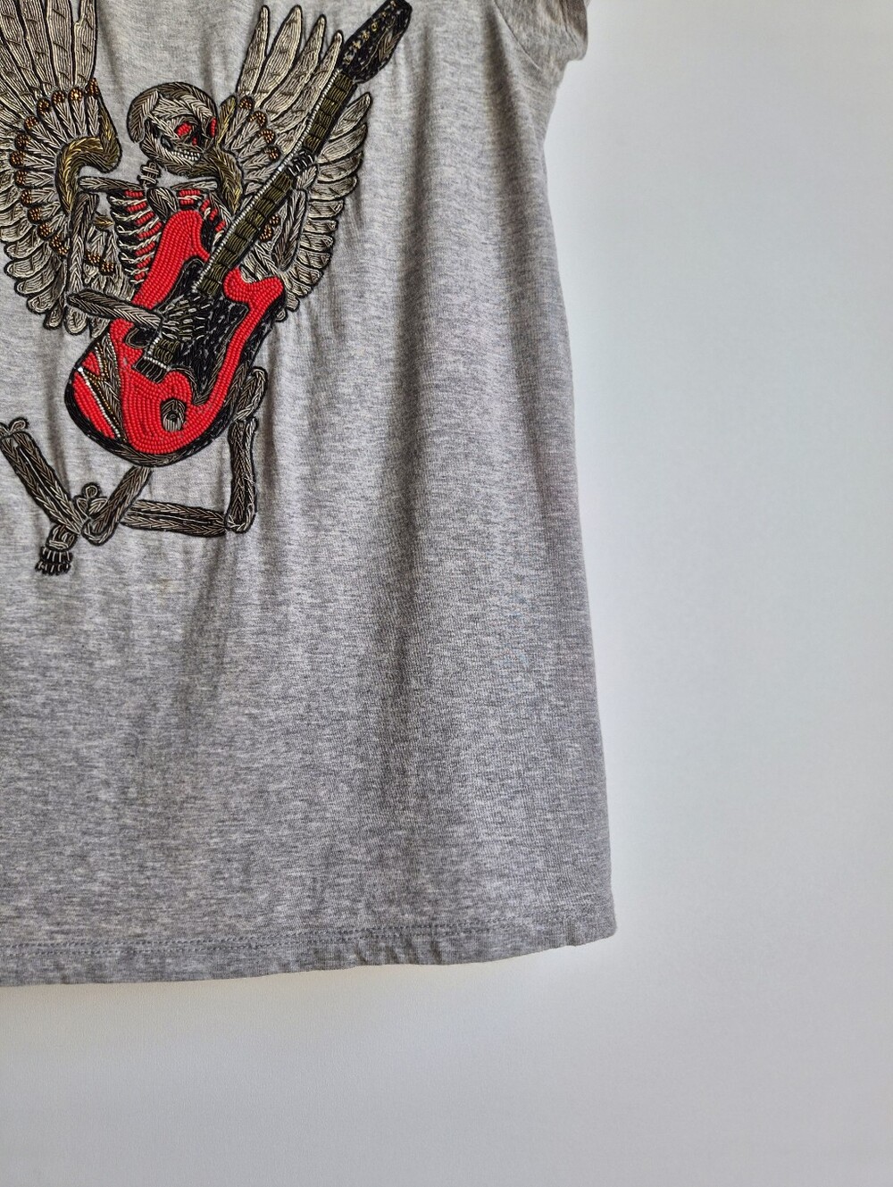 Zadig & Voltaire Titan Brode Skeleton Tee Small Rockstar Girlfriend Indie Sleaze - Picture 8 of 16